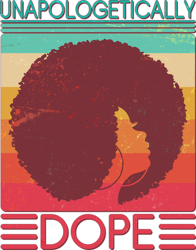 Cool Retro Afro Unapologetically Dope Ornament